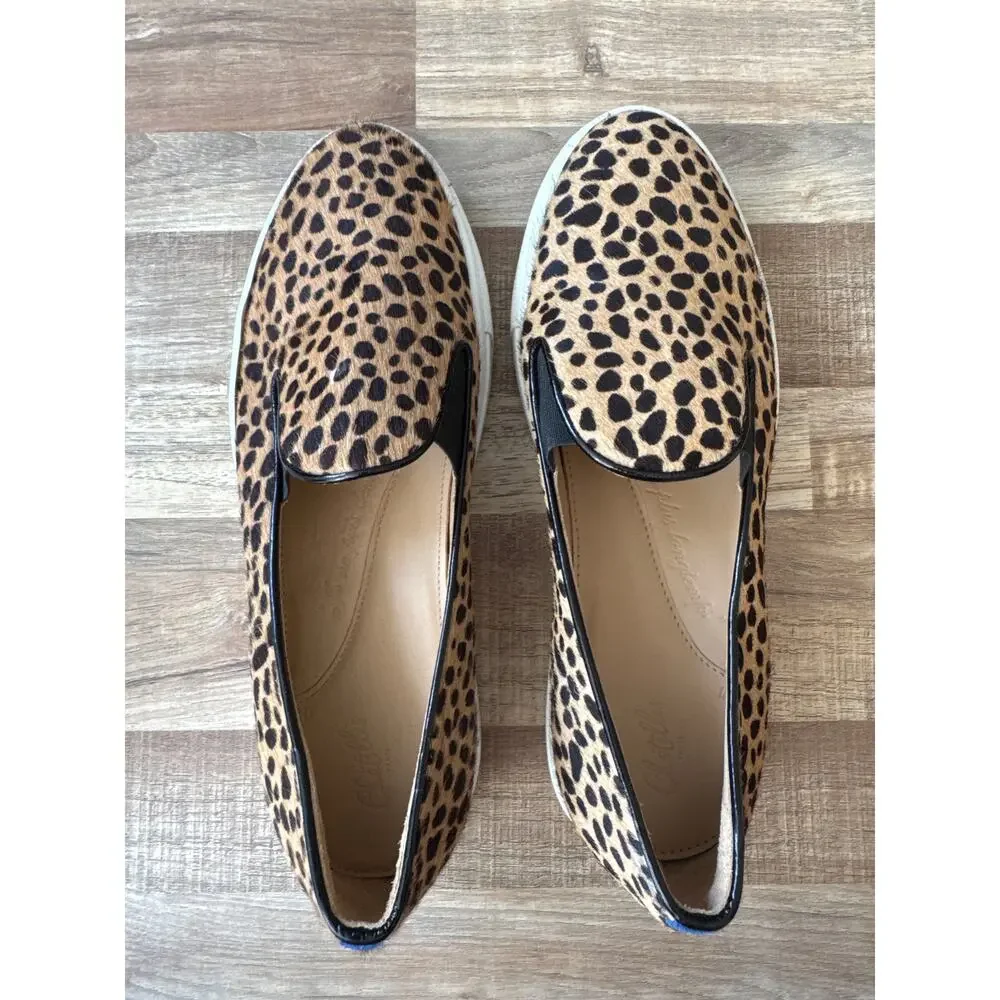 Chatelles Paris Leo Savannah Cheetah Print Fur Sneakers size 40 - Picture 2 of 4